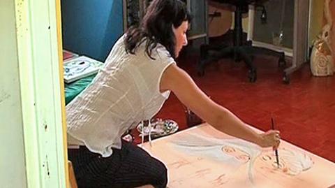 Matka maluje dla zdrowia córki