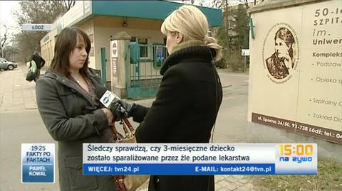 Matka Mateusza opowiada o sytuacji w szpitalu, gdy doszło do pomyłki (TVN24)