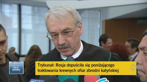 Mec. Ryszard Nowosielski, pełnomocnik rodzin ofiar (TVN24)
