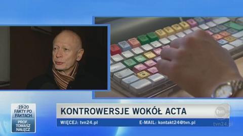 Michał Boni w poniedziałek ws. ACTA spotka się z Donaldem Tuskiem (TVN24)