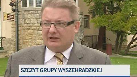 Michał Kamiński o spotkaniu Grupy Wyszehradzkiej (TVN24)