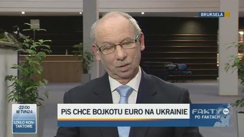 Mieszanie Euro2012 do polityki wewnętrznej to "psucie" (TVN24)