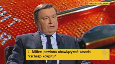 Miller o obecności gen. Błasika w kabinie pilotów