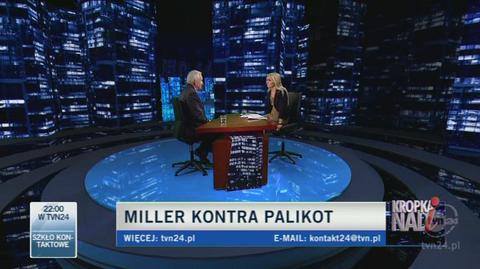 Miller odpowiada Palikotowi ws. immunitetu (TVN24)
