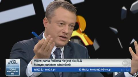 Millera "język świerzbi, ale go opanuje" (TVN24)