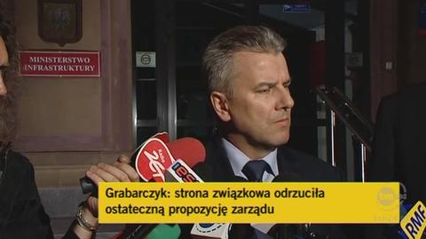 Minister infrastruktury apeluje o odwołanie strajku (TVN24)