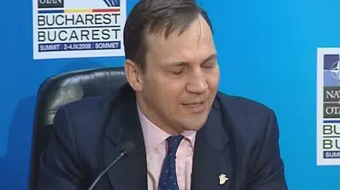 Minister Sikorski o tarczy antyrakietowej (TVN24)