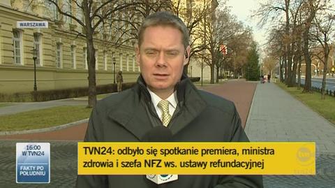 Minister zdrowia spotkał się z premierem (TVN24)