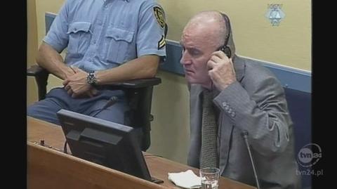 Mladic nie chce usłyszeć nawet jednego zdania z aktu oskarżenia