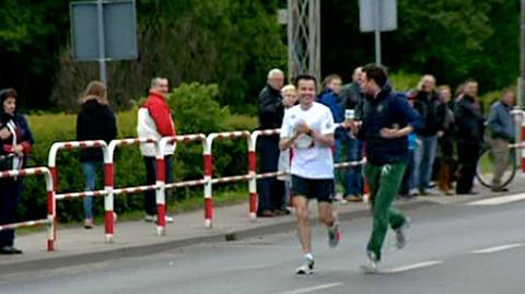 "Może uda się przebiec makaron... tzn. maraton"