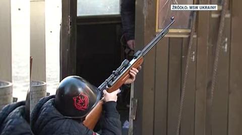 MSW Ukrainy twierdzi, że to demonstranci używają broni palnej 