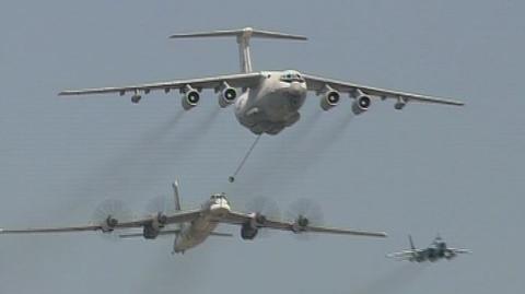 Na moskiewskim niebie pojawiły się bojowe samoloty