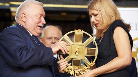 Natalia Pińczuk odebrała nagrodę Lecha Wałęsy dla męża