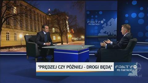 Nowak mówił o procesie z Covec (TVN24)