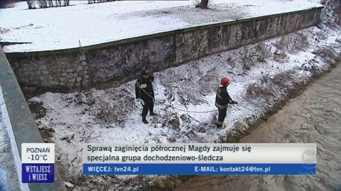 O poszukiwaniach Magdy mówi asp. Adam Jachimczak z KWP w Katowicach (TVN24)