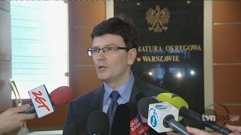 O sprawie mówi rzecznik warszawskiej prokuratury okręgowej Mateusz Martyniuk