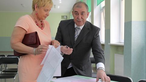 O wynikach informował przewodniczący komisji wyborczej Michał Bober 