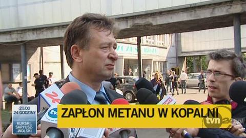 O wypadku mówi główny mechanik kopalni Andrzej Bielecki