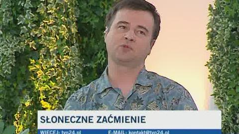 O zaćmieniu opowiada dr Ryszard Gabryszewski (TVN24)