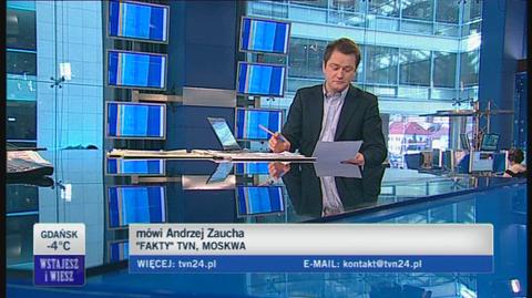 O zdarzeniu z Moskwy Andrzej Zaucha "Fakty" TVN