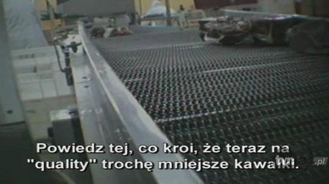 Odświeżanie kiełbas, fragment programu "Uwaga!" TVN