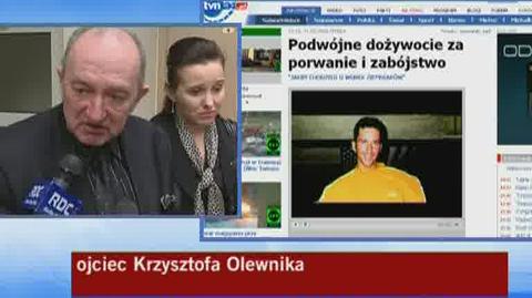 Ojciec Krzysztofa Olewnika: Wierzę, że zlecenie poszło od policji