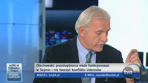 Olechowski: unikałbym tworzenia sytuacji niejasnych