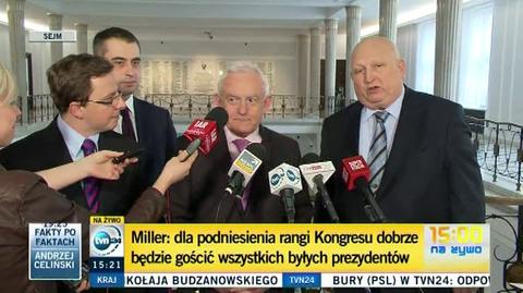 Oleksy zgadza się na udział Wałęsy w Kongresie Lewicy 