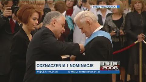 Order Orła Białego dla Bogusława Nizieńskiego (TVN24)