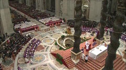 Ostatnia msza pod przewodnictwem Benedykta XVI w Watykanie