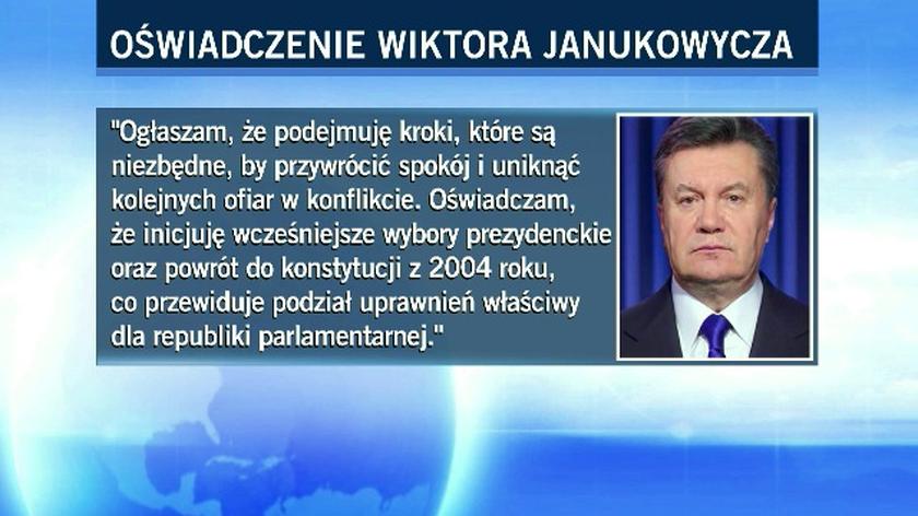 Oświadczenie prezydenta Janukowycza