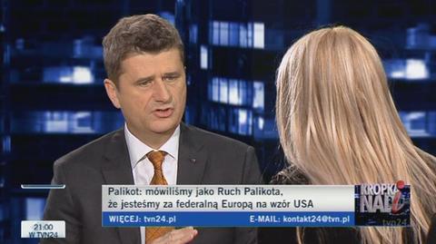 Palikot: Będziemy bronić Sikorskiego jak brata (TVN24)