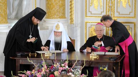Patriarcha i arcybiskup podpisali apel o pojednanie