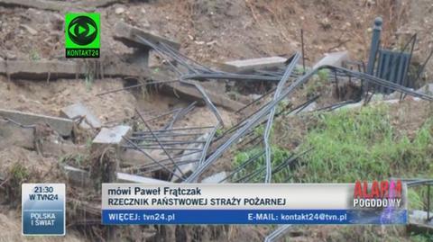 Paweł Frątczak o sytuacji powodziowej (TVN24)
