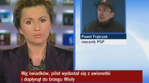 Paweł Frątczak, rzecznik PSP: szanse pilota maleją z minuty na minutę