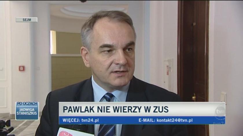 Pawlak: Nie liczmy tylko na emerytury (TVN24)