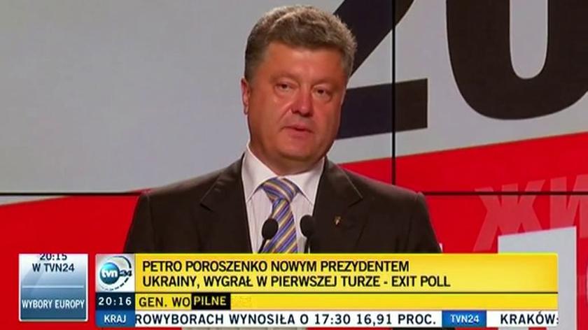 Petro Poroszenko od ponad miesiąca był liderem sondaży wyborczych 