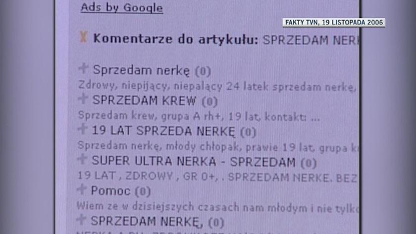 Pierwszy materiał Dariusza Kmiecika dla "Faktów" TVN z 2006 roku