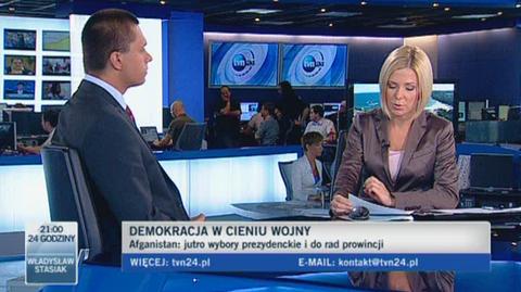 Piotr Krawczyk z Polskiego Instytutu Spraw Międzynarodowych o afgańskich wyborach (TVN24)