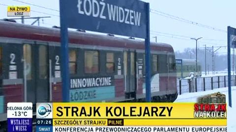 Pociągi stanęły także w Łodzi