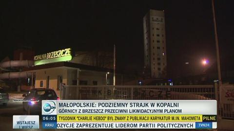 Podziemny strajk w kopalni