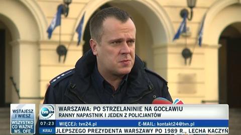 Policja po strzałach na Gocławiu: Mężczyzna wykonał broń własnoręcznie