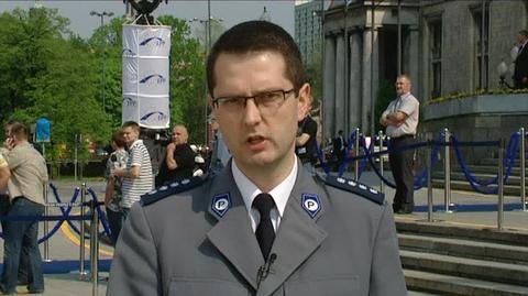 Policja użyła najłagodniejszych środków - zapewnia rzecznik policji Marcin Szyndler (TVN24)