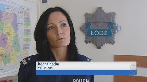 Policjanci badają przebieg wypadku (TVN24)