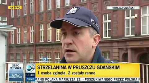 Policjanci interweniowali po strzelaninie w Pruszczu Gdańskim