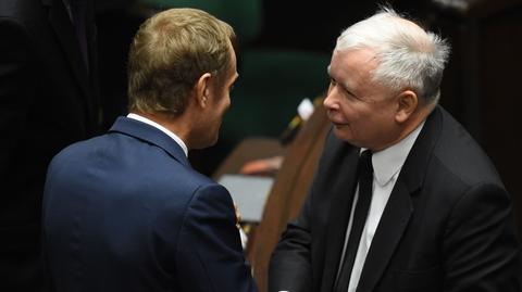 Polityczna sensacja, czy cud? Jarosław Kaczyński i Donald Tusk uścisnęli sobie dłonie