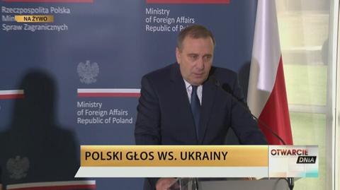 Polska chce uspokojenia sytuacji na wschodzie Ukrainy