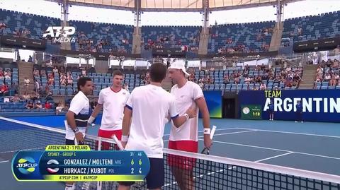 Polska przegrała z Argentyną w ATP Cup
