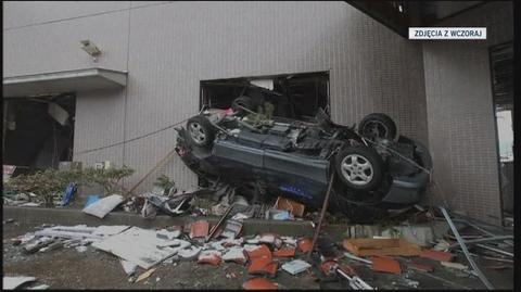 Poniedziałkowe trzęsienie ziemi w Japonii (ReutersTV)