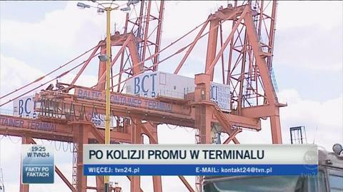 Port pracuje normalnie (TVN24)